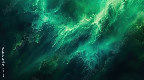 Abstract green waves with a textured appearance create a visually captivating high-resolution background.