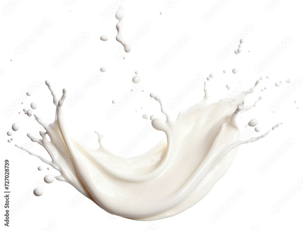 Splash of milk or cream, cut out Splash of milk or cream, cut out