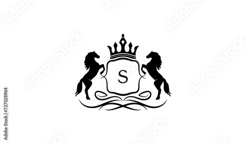 Luxury Alphabetical Lion Retro Logo