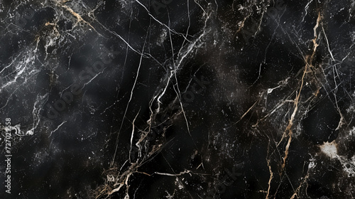 A sleek and sophisticated black marble textured background, perfect for adding a touch of elegance to modern architecture and stylish interior decor. This stunning image exudes luxury and re