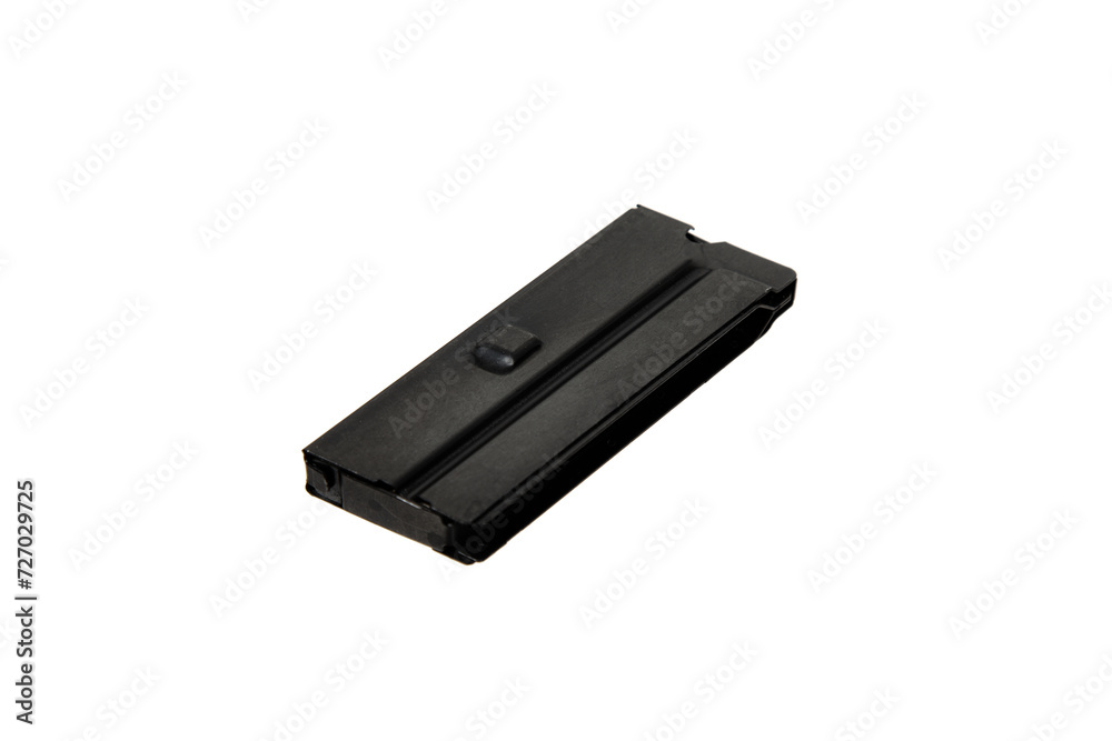 .22lr rifle magazine isolated on white back .22lr rifle magazine isolated on white back