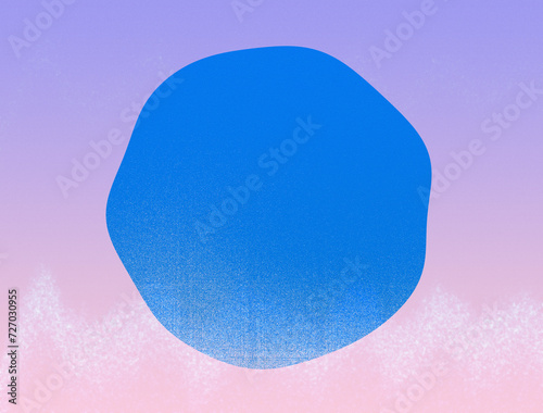 Mix cute pastel in gradient aurora color aesthetic risograph design card background with noise, blank circle space for text, banner, bubble