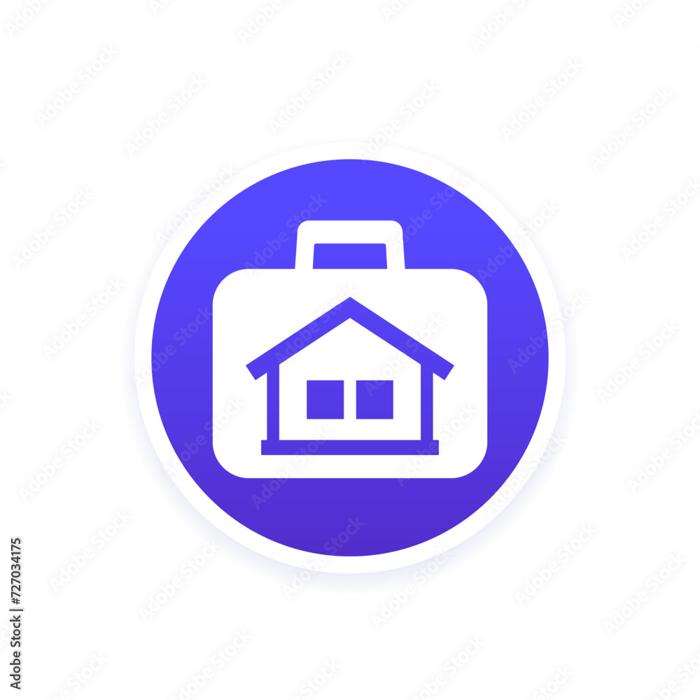 real estate portfolio icon, house as an asset real estate portfolio icon, house as an asset
