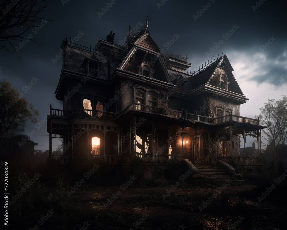 Haunted house in the forest Haunted house in the forest
