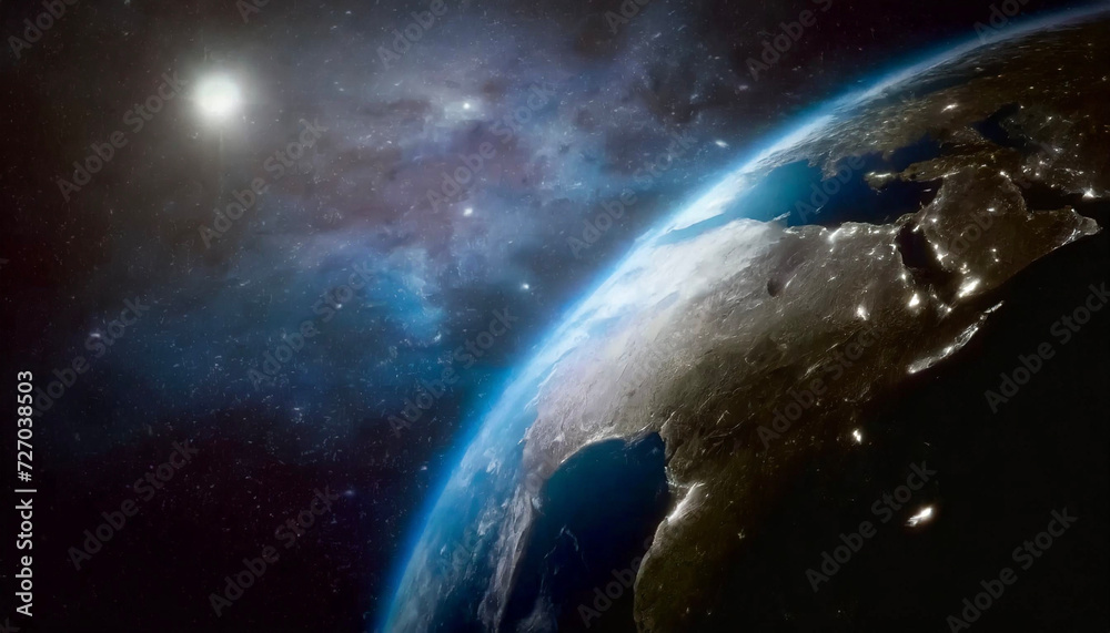 Obraz premium 宇宙 地球 earth Generative AI