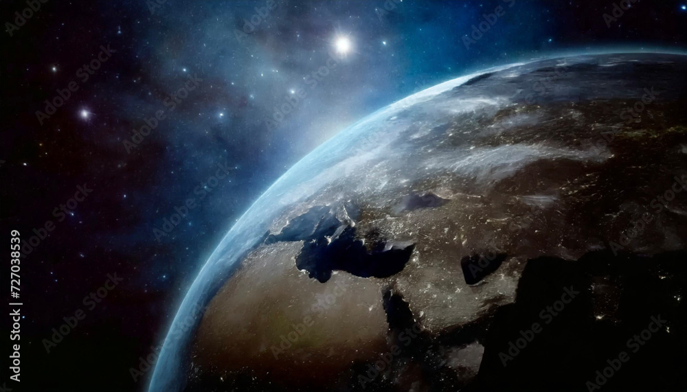Fototapeta premium 宇宙 地球 earth Generative AI