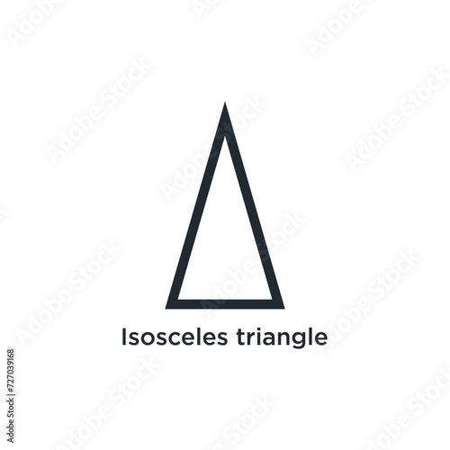 icon isosceles triangle