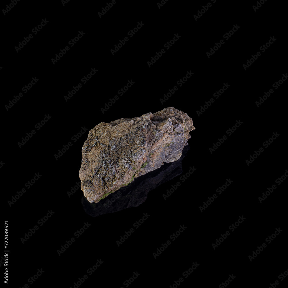 Beautiful mineral stone on a black background Beautiful mineral stone on a black background