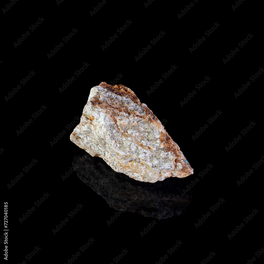 Beautiful mineral stone on a black background Beautiful mineral stone on a black background