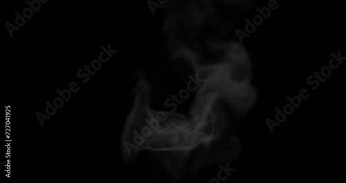 smoke or steam for hot food or high temperature effects