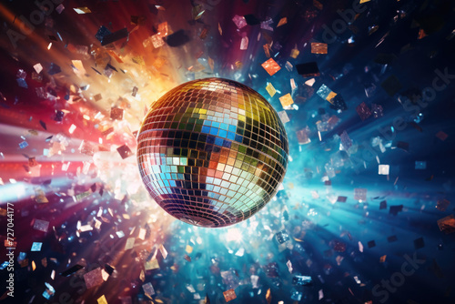 Disco ball in a night club