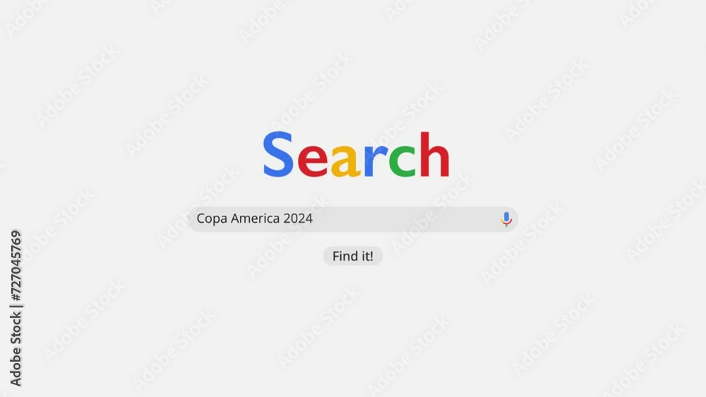 Search nav bar google style copa america