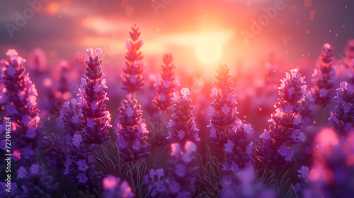 close-up of lavender fields beautiful