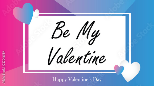 Happy valentines day. Vector banner, greeting card, flayer, poster,  with text Happy valentines day