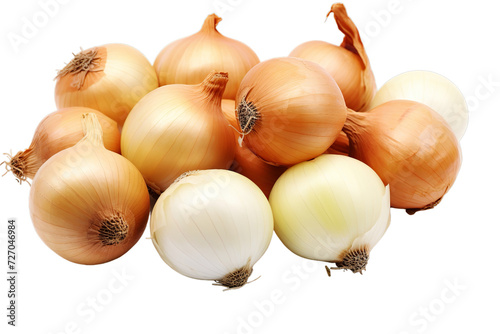 illustration of many onions available in stores  transparent PNG background  Generative ai