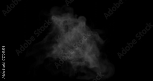smoke or steam for hot food or high temperature effects