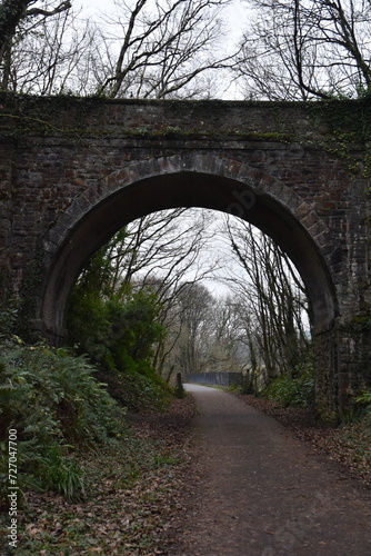 a bridge that goes over the tarka trail between torrington and bideford
