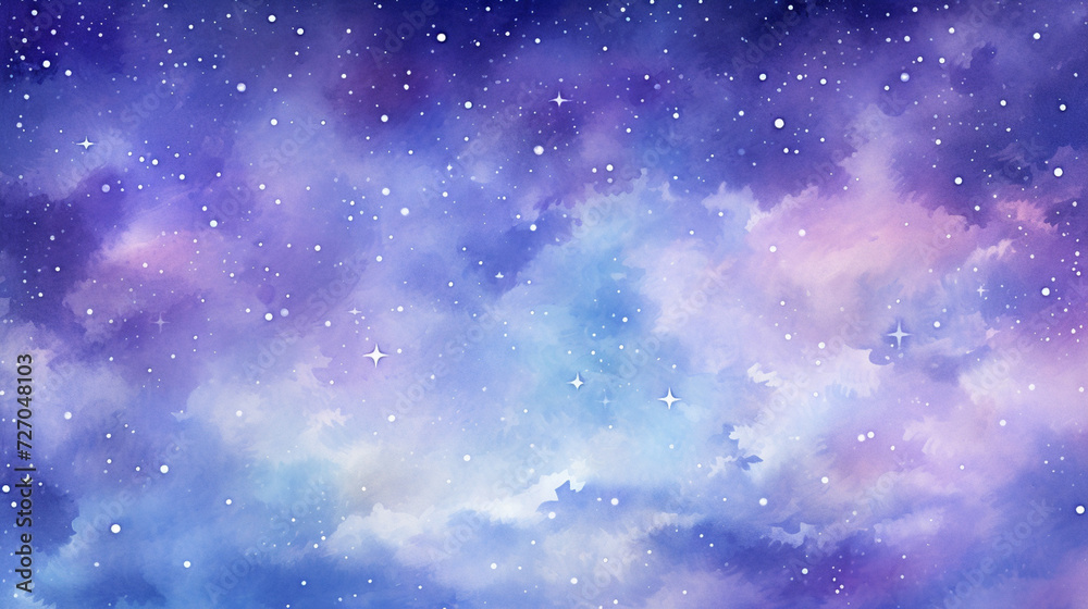 Galaxy watercolor background. Generative AI Galaxy watercolor background. Generative AI