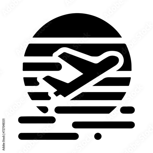 minimal Airlines logo with creative shape icon, flat symbol 