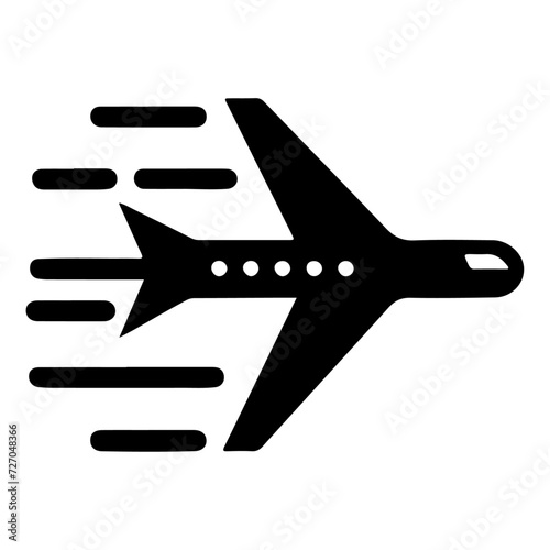 minimal Airlines logo with creative shape icon, flat symbol 