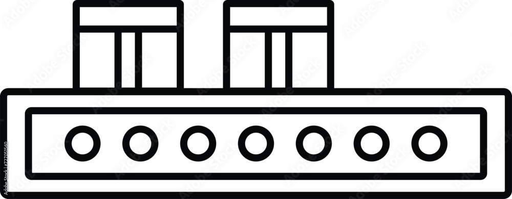 Rounded filled Editable stroke Canveyor Icon Rounded filled Editable stroke Canveyor Icon