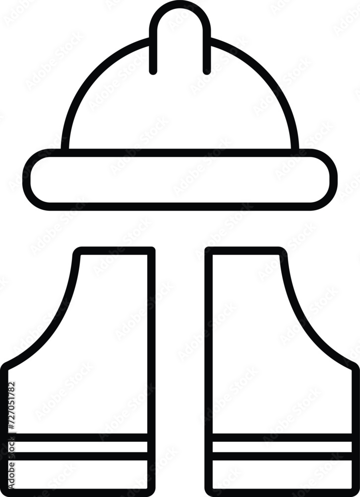 Rounded filled Editable stroke Vest Icon Rounded filled Editable stroke Vest Icon