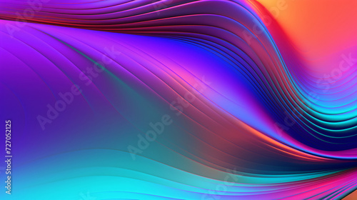 Digital color wave gradient curve abstract graphic poster PPT background, abstract art background