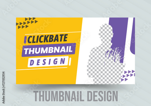 Unique thumbnail design in vector