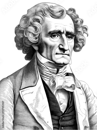 Hector Berlioz French Romantic composer and conductor, generative AI photo