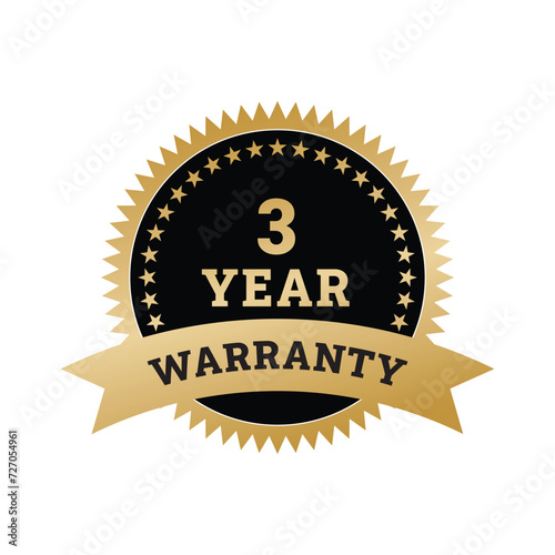 3 Year Warranty Vectors