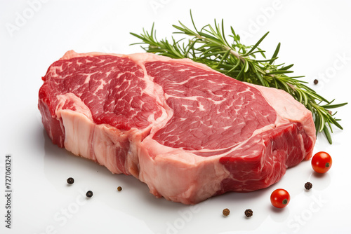 Beef isolated on white background.