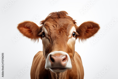 Cow isolated on white background. © Pataradon AI isolate