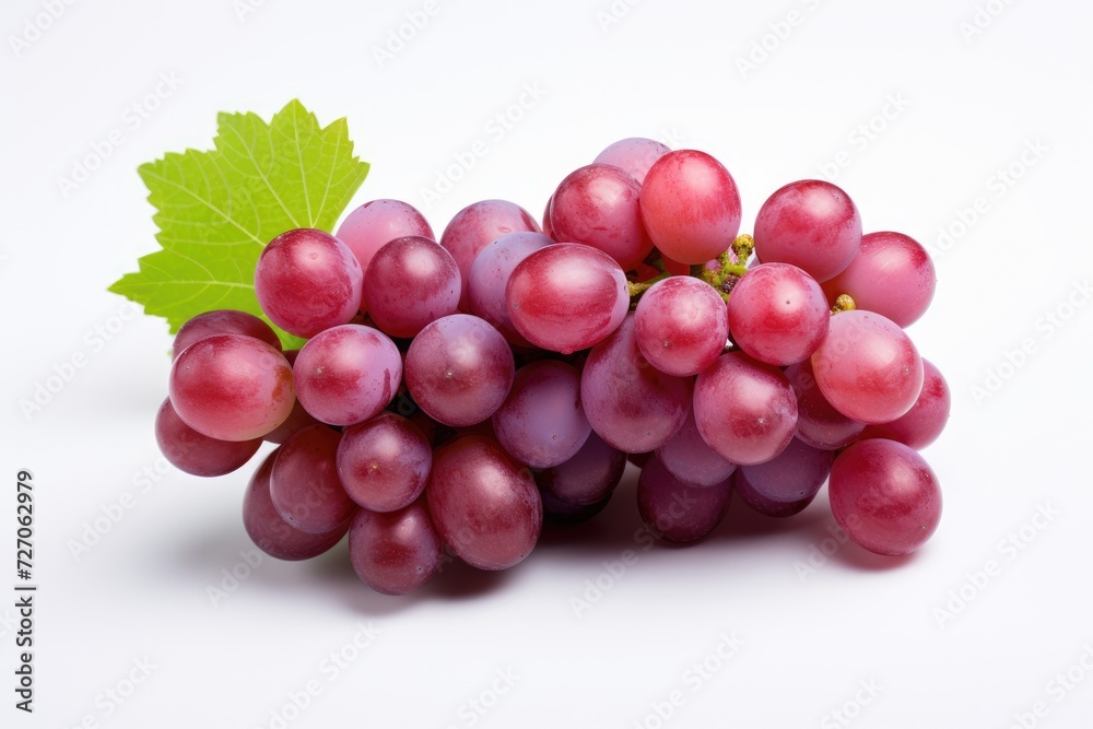 Grape on white background.