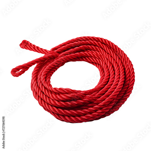 rope on a white