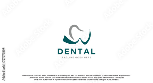 Initial Letter W dental company logos template design. Vector inspiration.