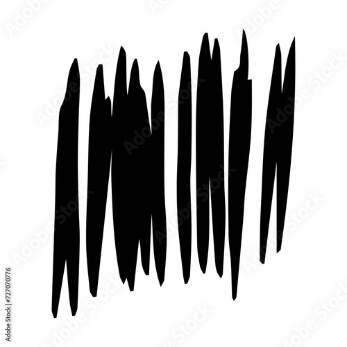Scribble brush abstract element, charcoal stroke curly line set illustration for background design 