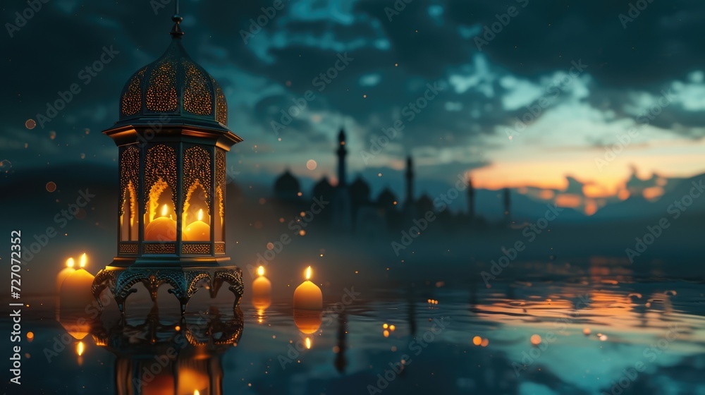 Celebrating spirit of Eid al-Fitr: Islamic traditions, fasting reflections, divine crescent moon, honoring Prophet Muhammad's teachings in festive feast breaking fast during sacred month Ramadan. Celebrating spirit of Eid al-Fitr: Islamic traditions, fasting reflections, divine crescent moon, honoring Prophet Muhammad's teachings in festive feast breaking fast during sacred month Ramadan.