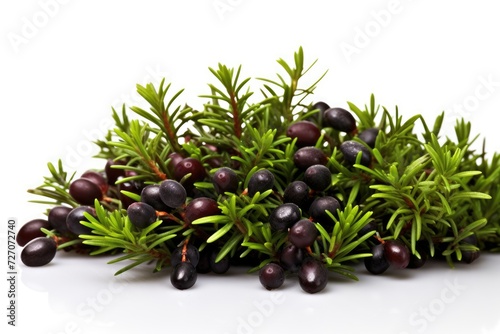 Crowberry on white background.