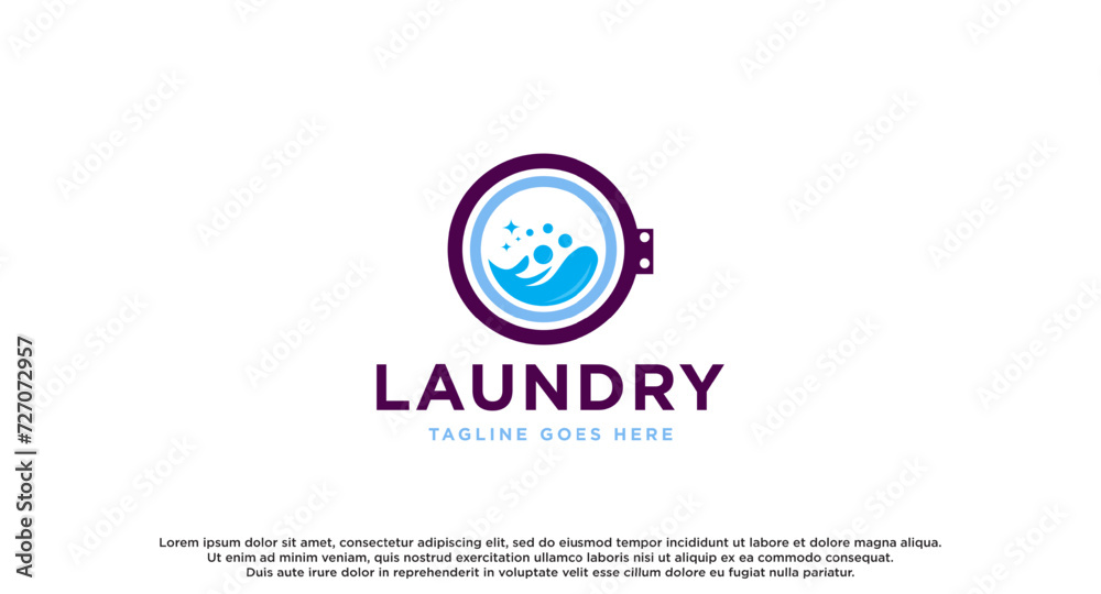 laundry logo in shades of blue and white, with bubbles for washing clothes. clothes, Washing Machine and Bubble usable for Laundry Business logos template laundry logo in shades of blue and white, with bubbles for washing clothes. clothes, Washing Machine and Bubble usable for Laundry Business logos template