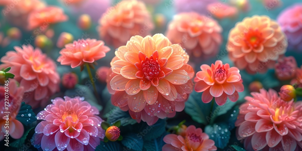 Vibrant artificial flowers in full bloom. perfect for spring-themed designs and backgrounds. colorful and joyful display. stock image. AI Vibrant artificial flowers in full bloom. perfect for spring-themed designs and backgrounds. colorful and joyful display. stock image. AI
