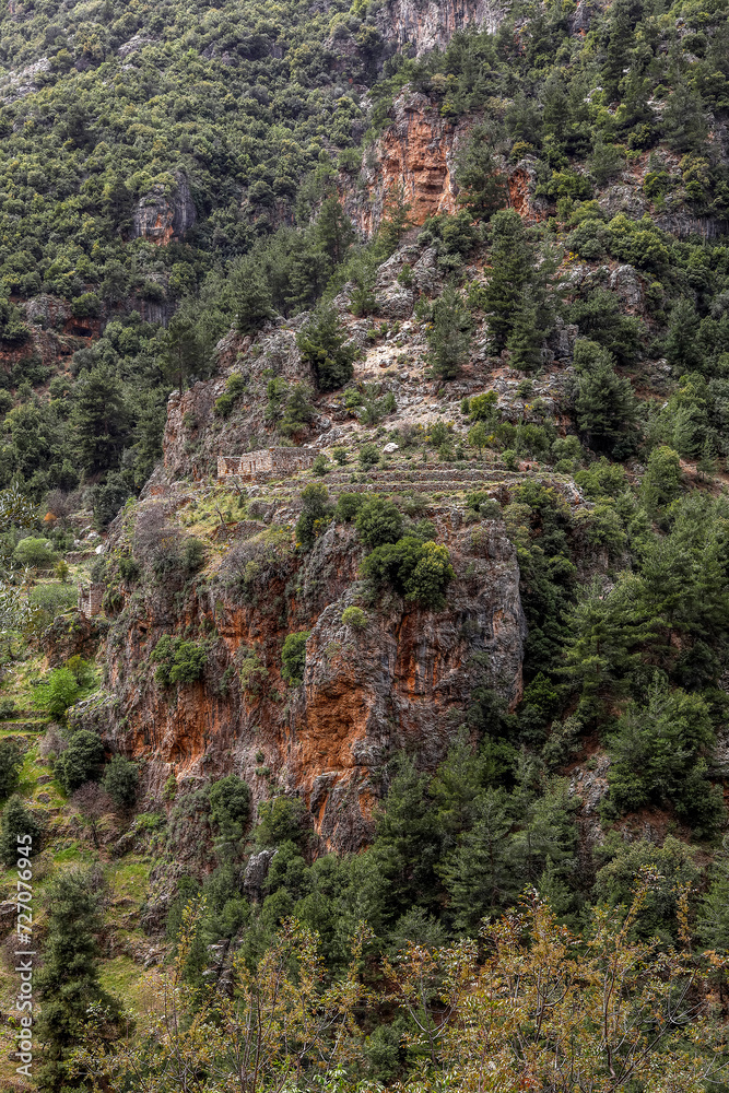 Qadisha (Kadisha) Holy Valley in Nortern Lebanon