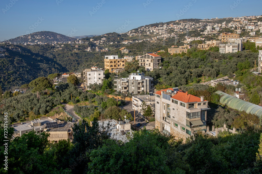 Christian villages in Casa Aley region, Lebanon