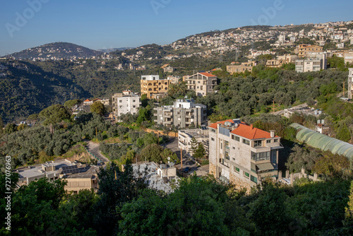 Fototapeta Naklejka Na Ścianę i Meble -  Christian villages in Casa Aley region, Lebanon