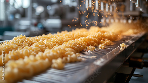 noodles factory production line with using smart robotic production photo