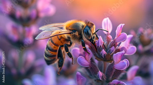 A bee pollinating a flower © growth.ai
