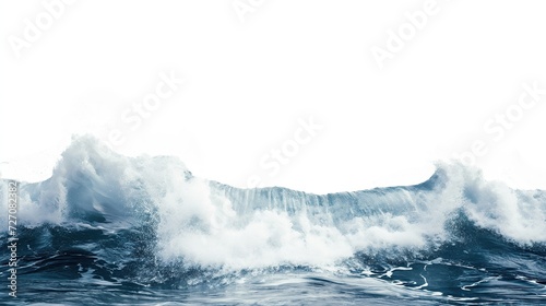 Ocean wave isolated on white background