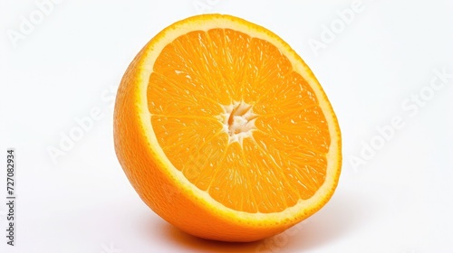 orange on isolated white background