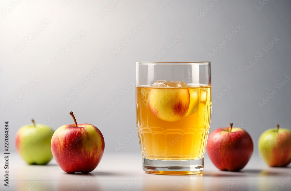 freshly squeezed apple juice in a glass glass and ripe juicy apples freshly squeezed apple juice in a glass glass and ripe juicy apples