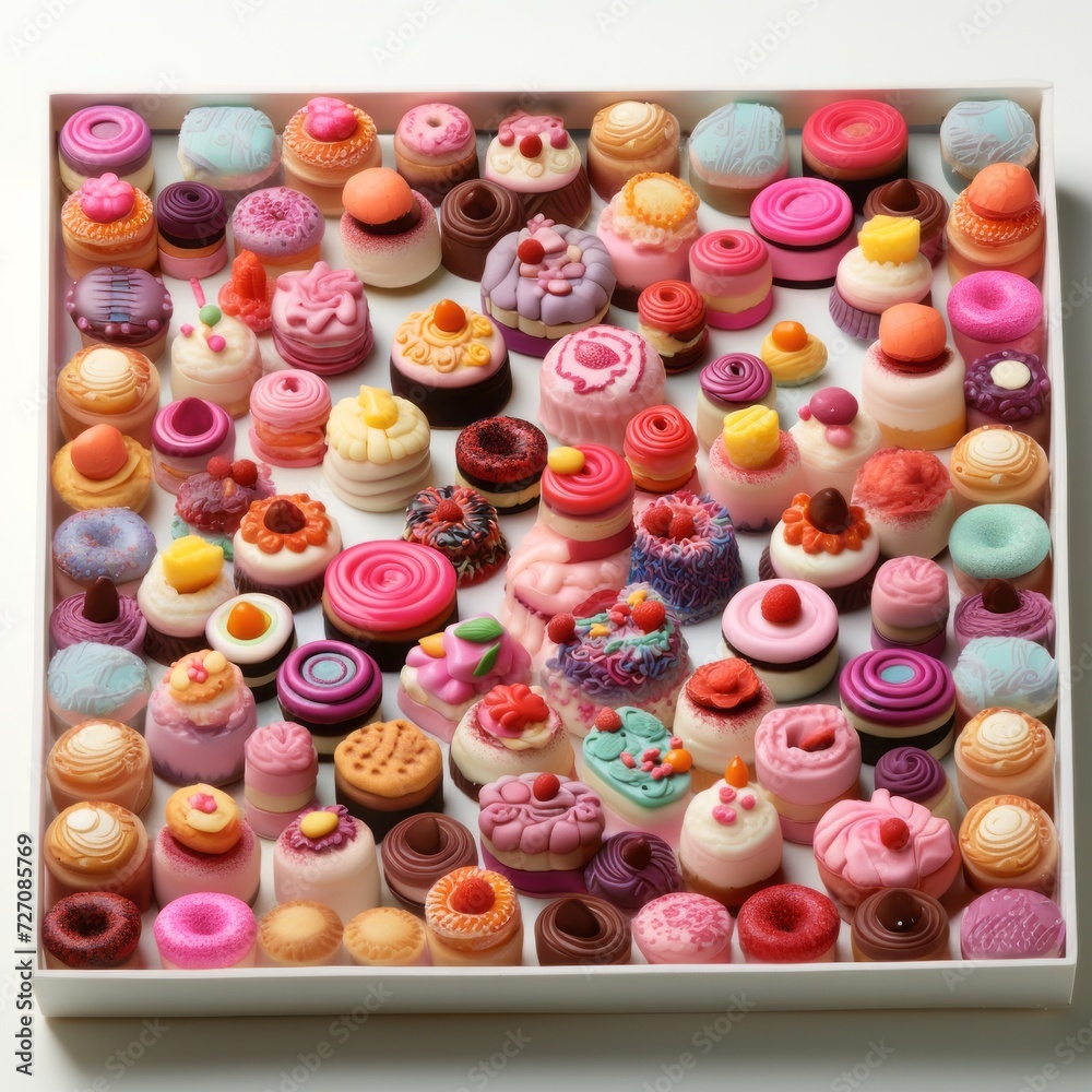 Donuts, expressionism, tile, wallpaper, background