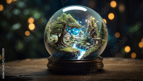 crystal ball on the table